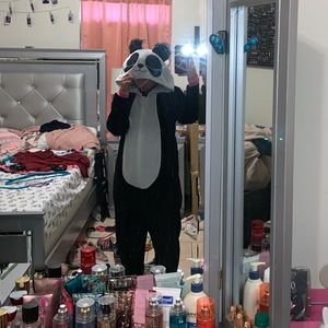 A panda onesie